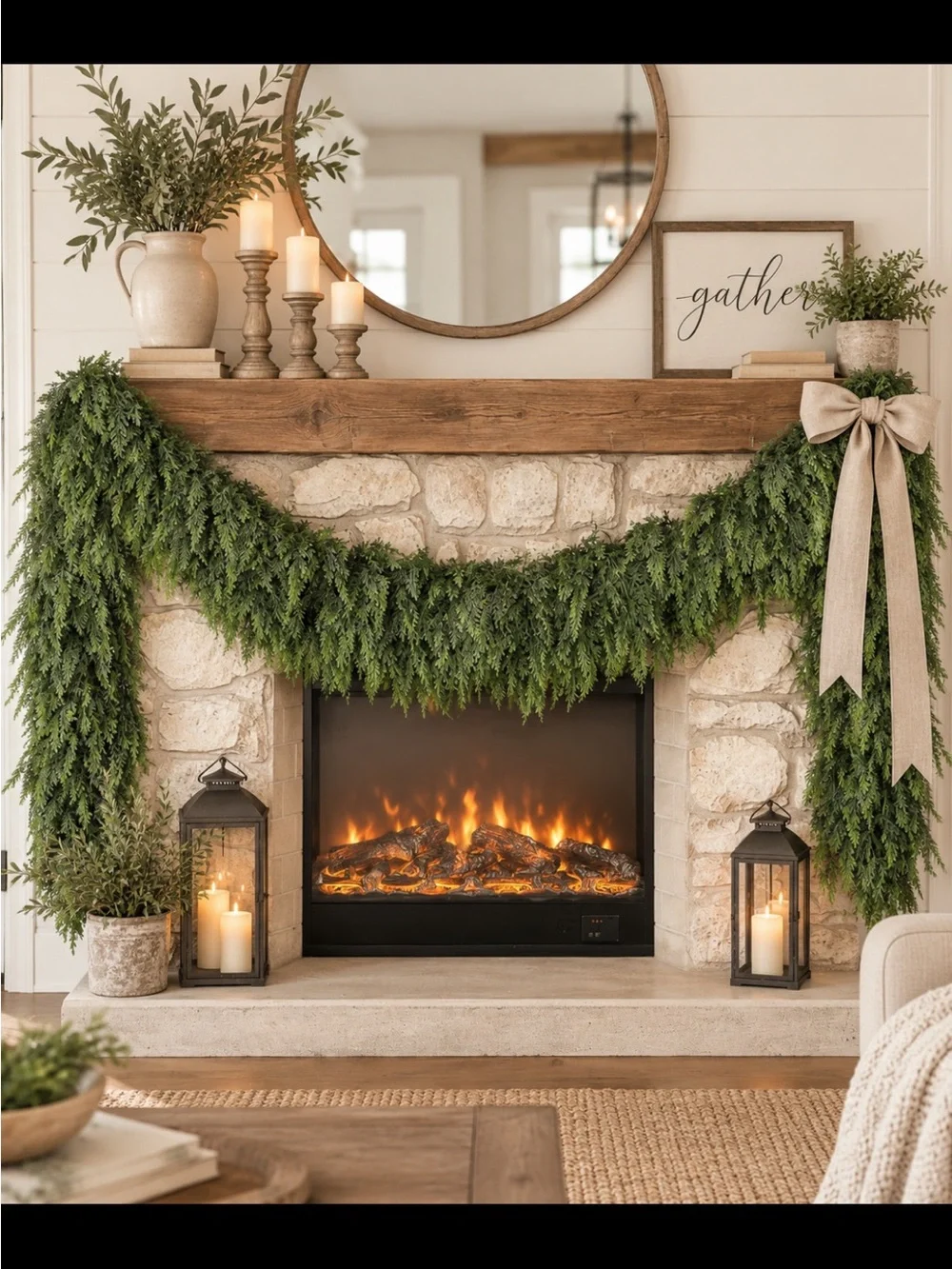 Real Touch Cedar Garland Artificial Realistic new 🆕
